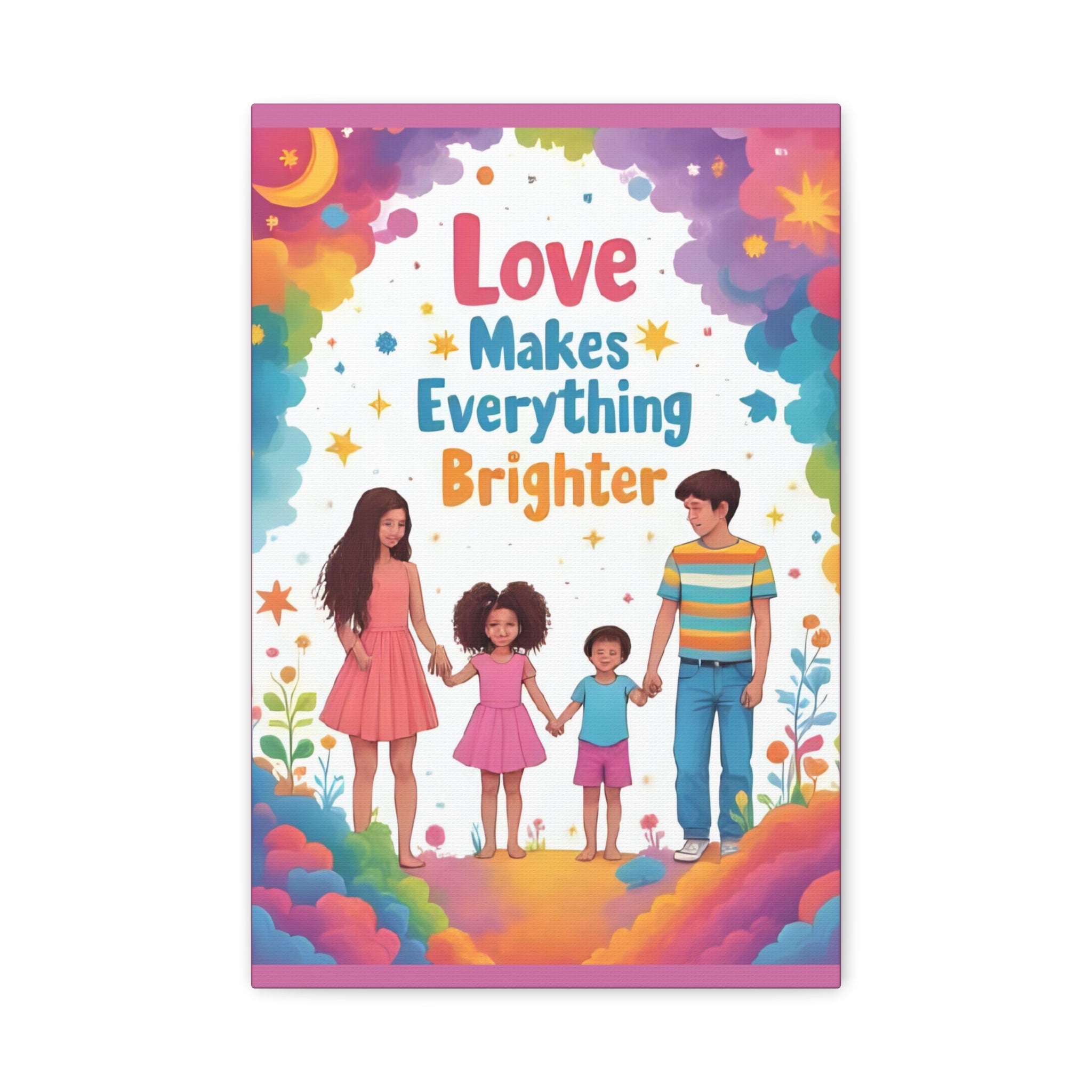 Canvas Wall Art - Happy Family Home Decor - Katoon kid