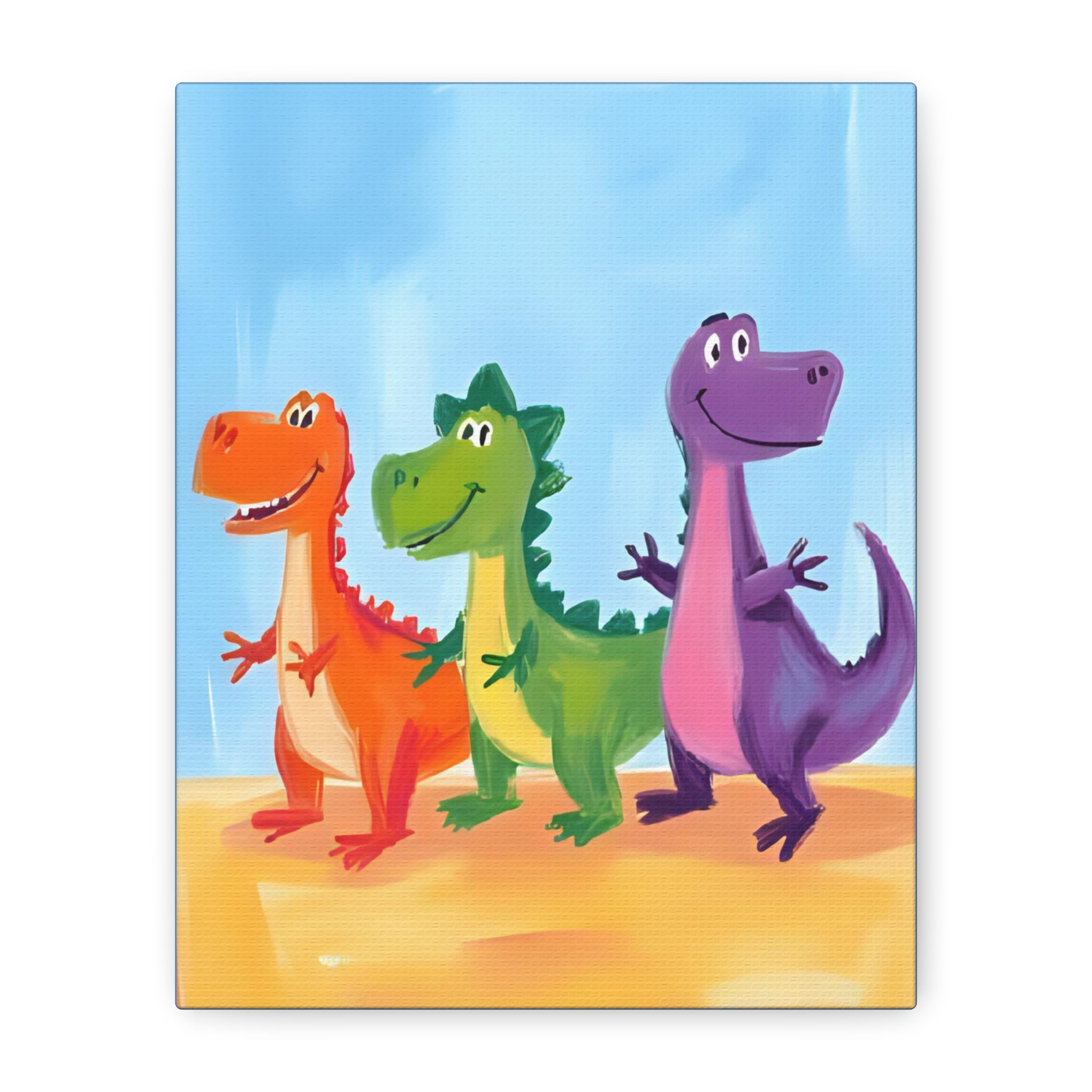 Kids Canvas Painting - Dinosaur Jurassic Park Kids Room Decor - Katoon kid