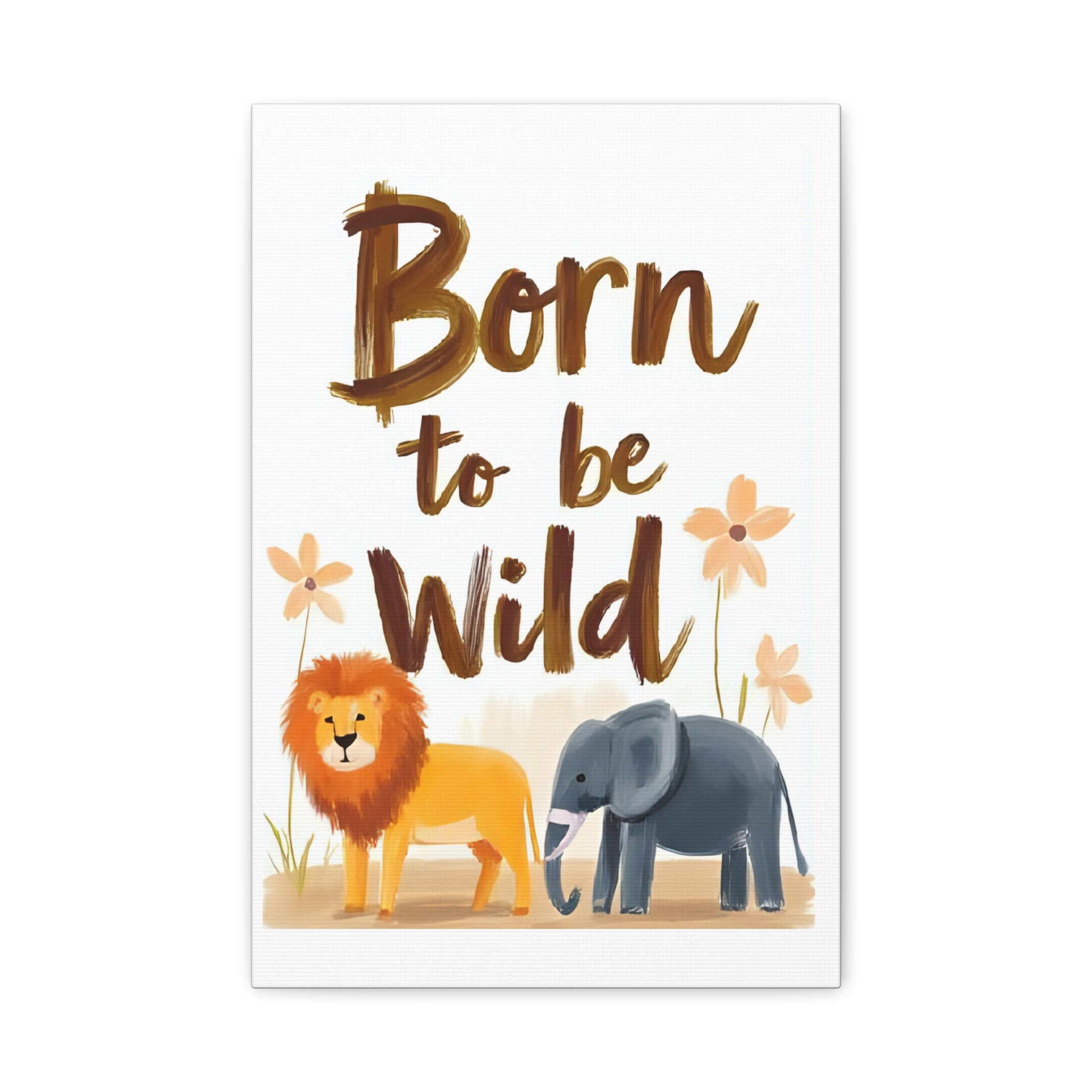 Safari Canvas painting, Animal Kids room wall decor - Katoon kid