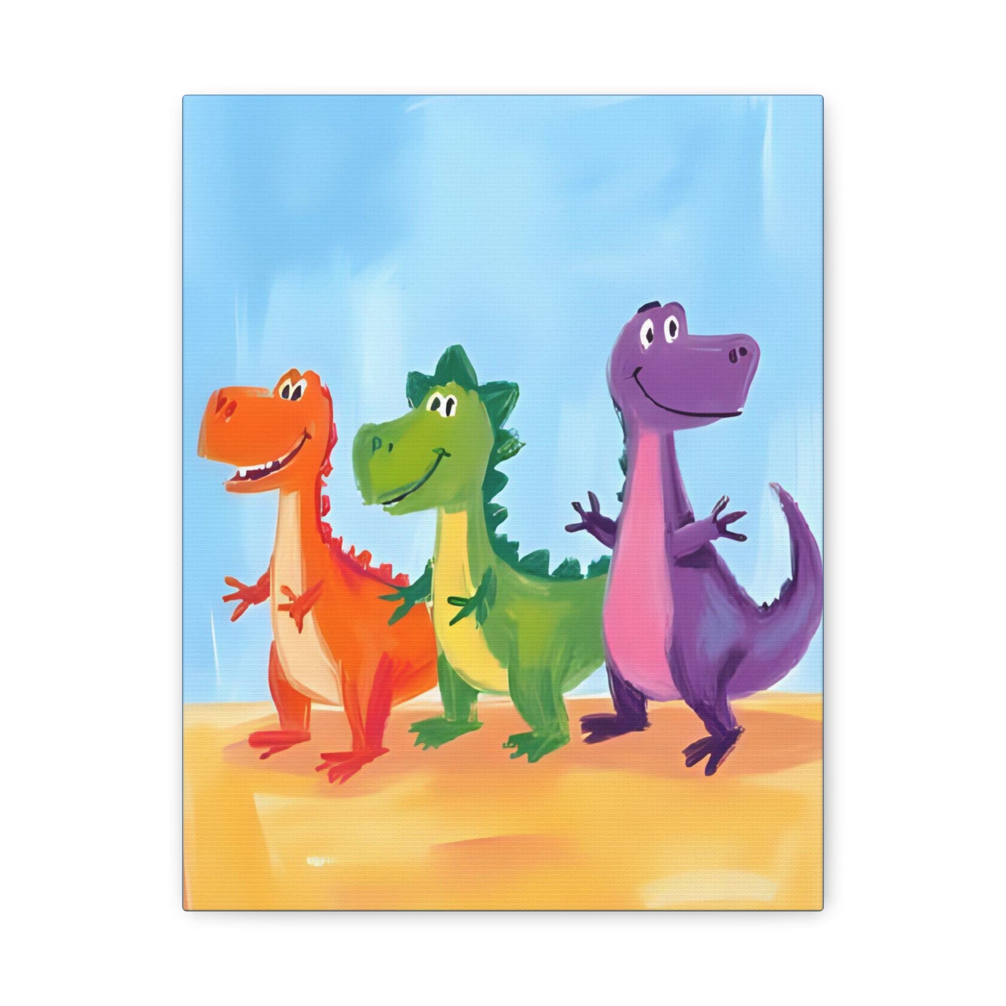 Kids Canvas Painting - Dinosaur Jurassic Park Kids Room Decor - Katoon kid