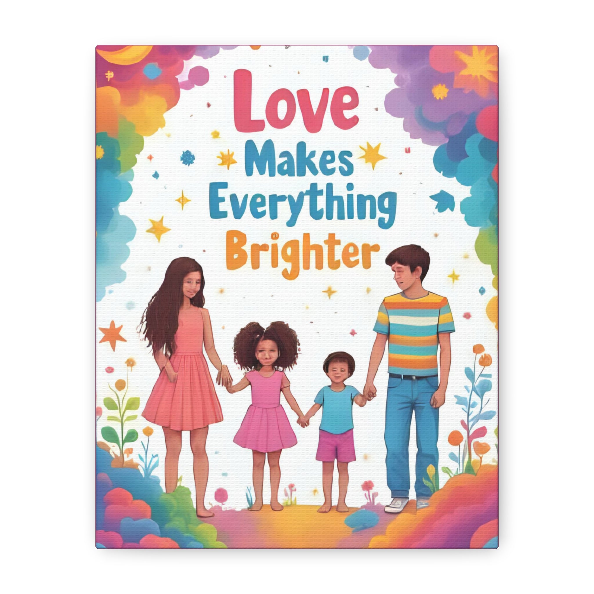 Canvas Wall Art - Happy Family Home Decor - Katoon kid