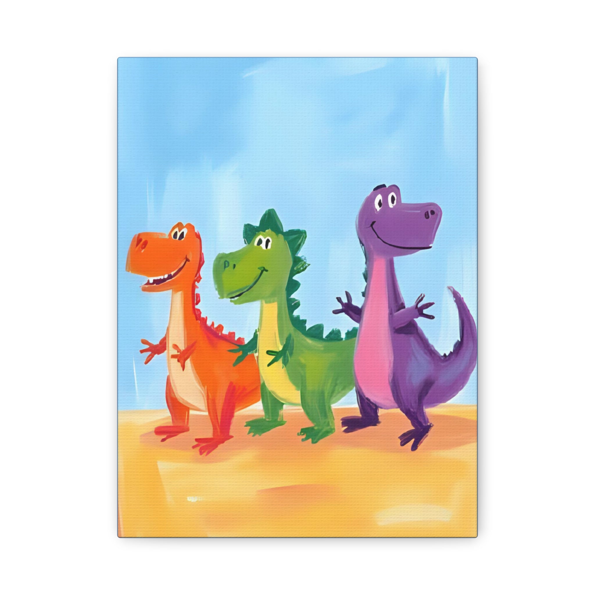 Kids Canvas Painting - Dinosaur Jurassic Park Kids Room Decor - Katoon kid