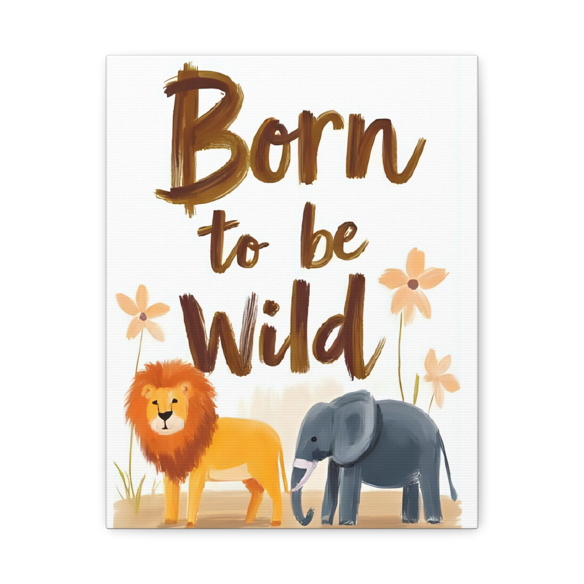 Safari Canvas painting, Animal Kids room wall decor - Katoon kid