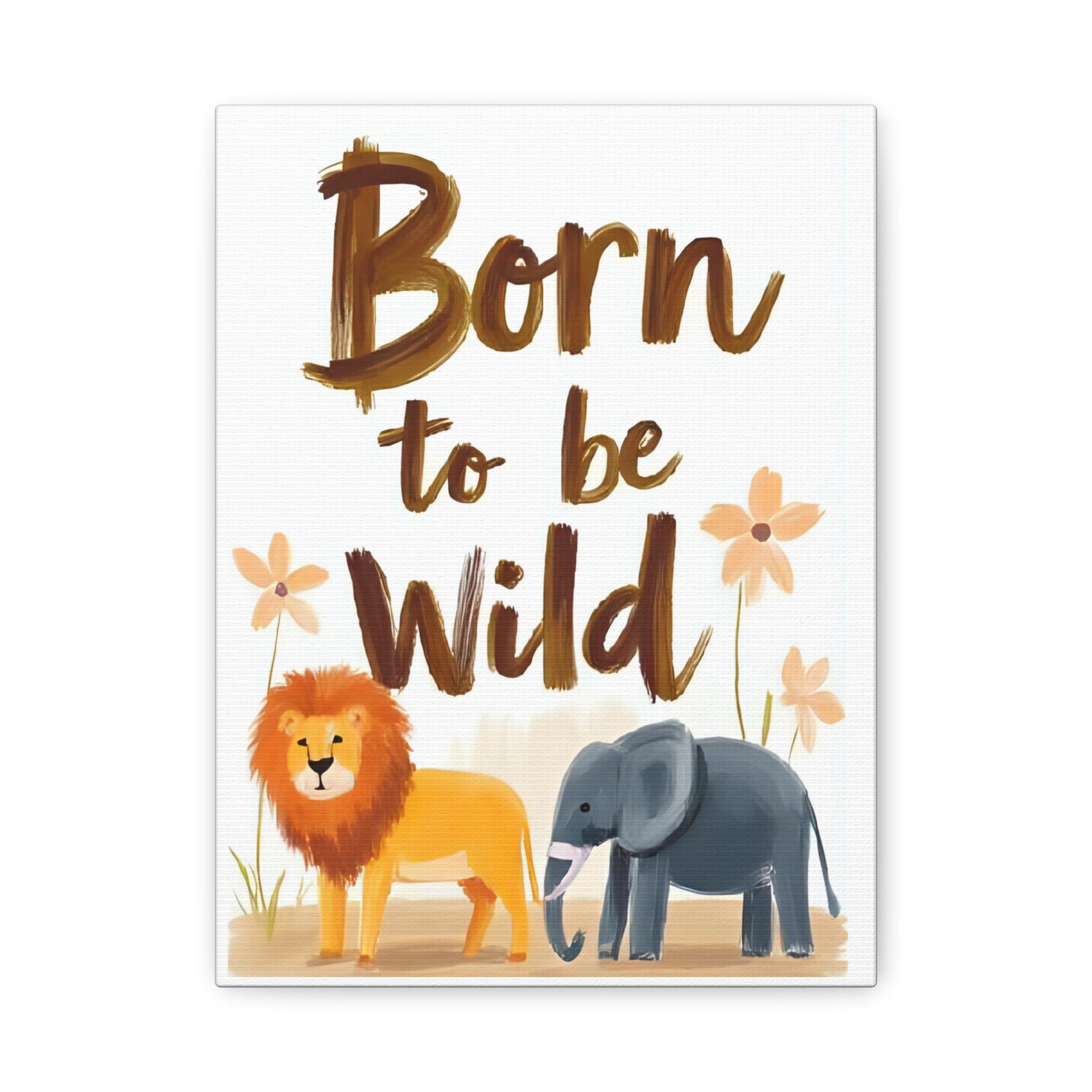 Safari Canvas painting, Animal Kids room wall decor - Katoon kid