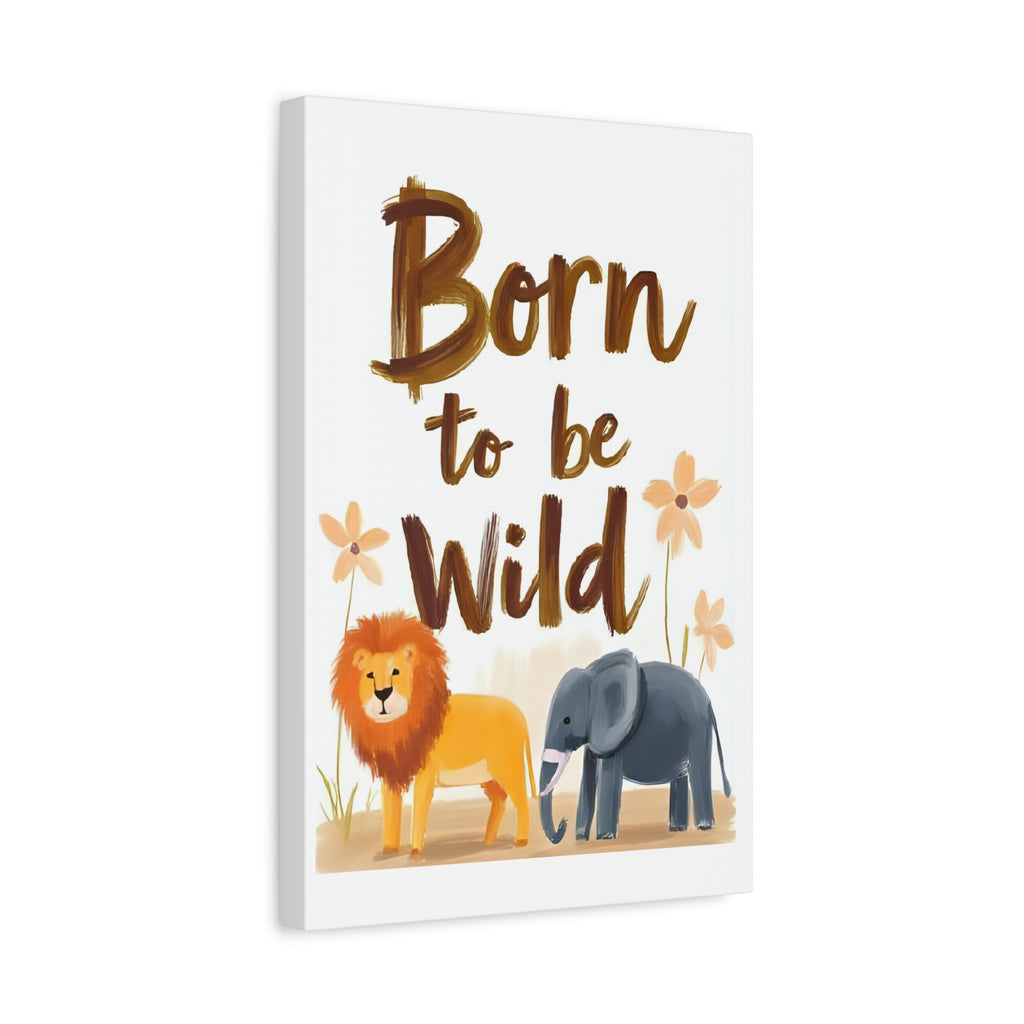 Safari Canvas painting, Animal Kids room wall decor - Katoon kid 
