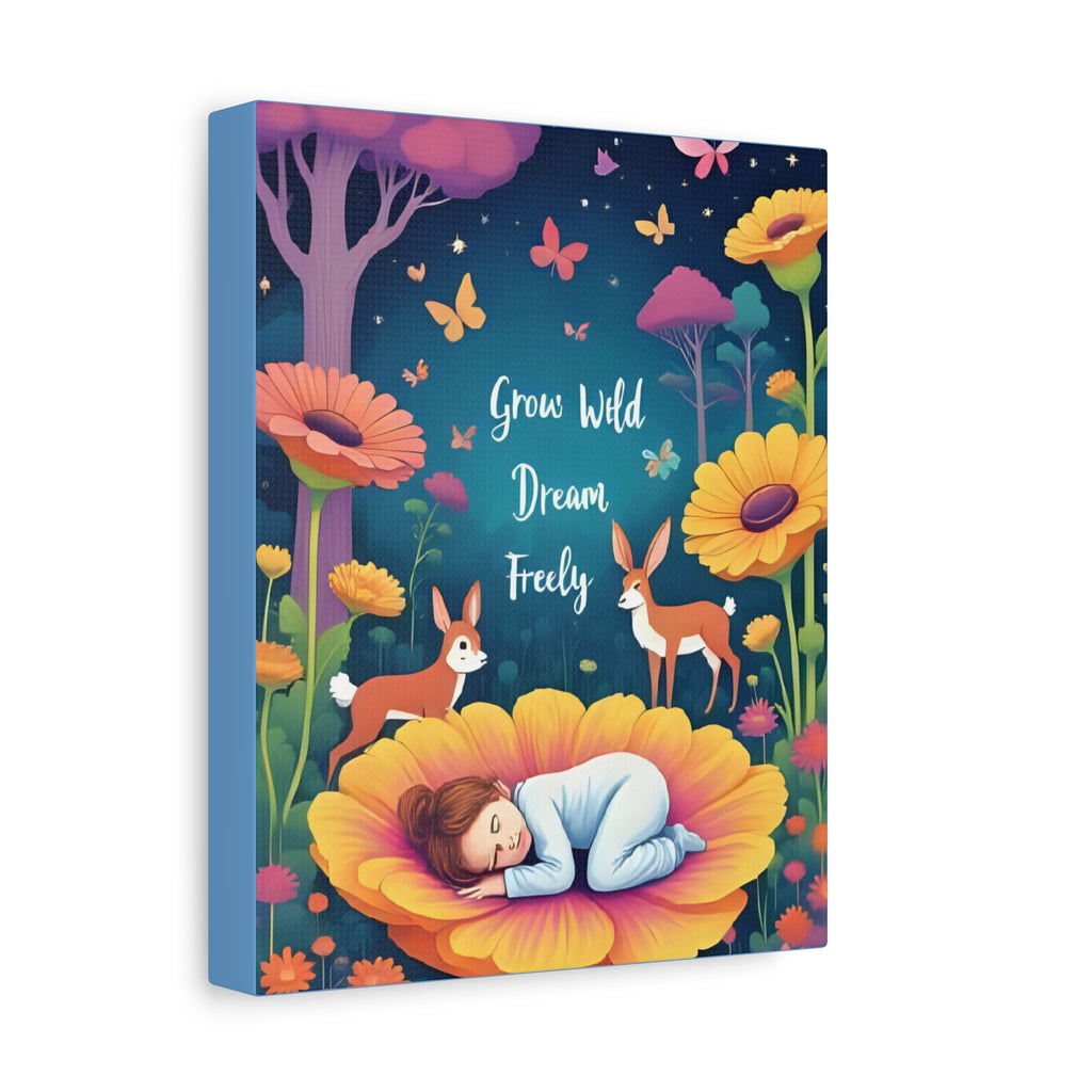 Whimsical Canvas Art Print, Nature Decor, Dreamy Nursery Wall Art, Motivational Quote, Animal Lovers Gift, Home Decor - Katoon kid 