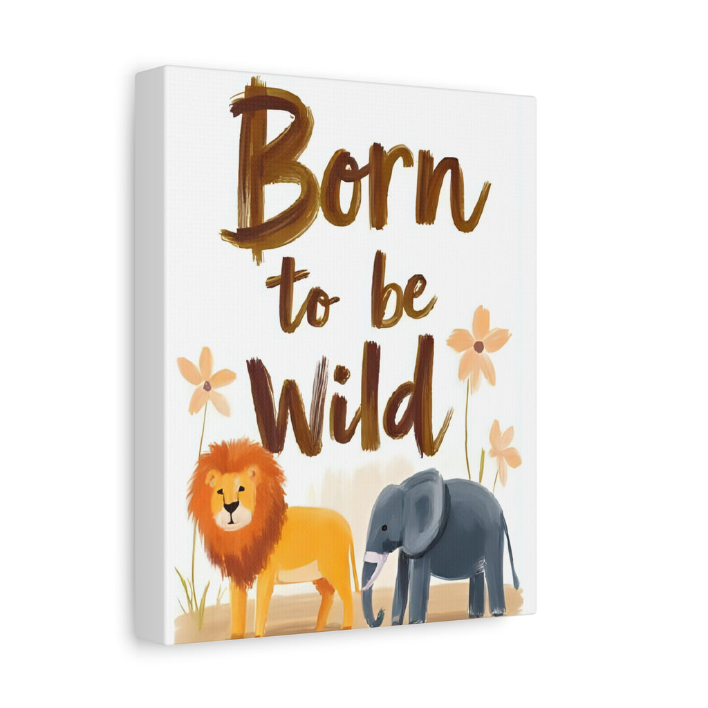 Safari Canvas painting, Animal Kids room wall decor - Katoon kid 