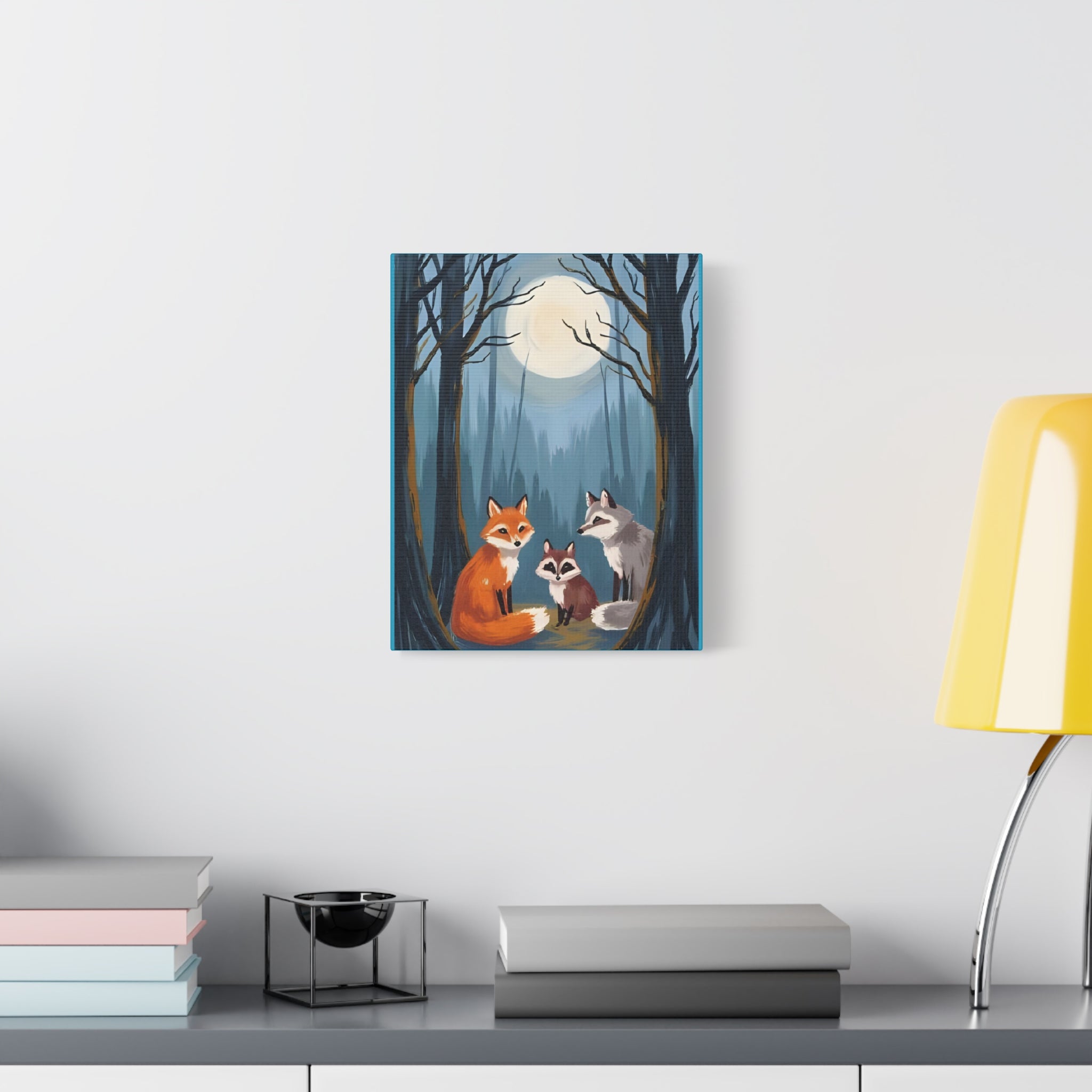 Artistic Canvas Art painting- Fox Woods Children Room Decor - Katoon kid 