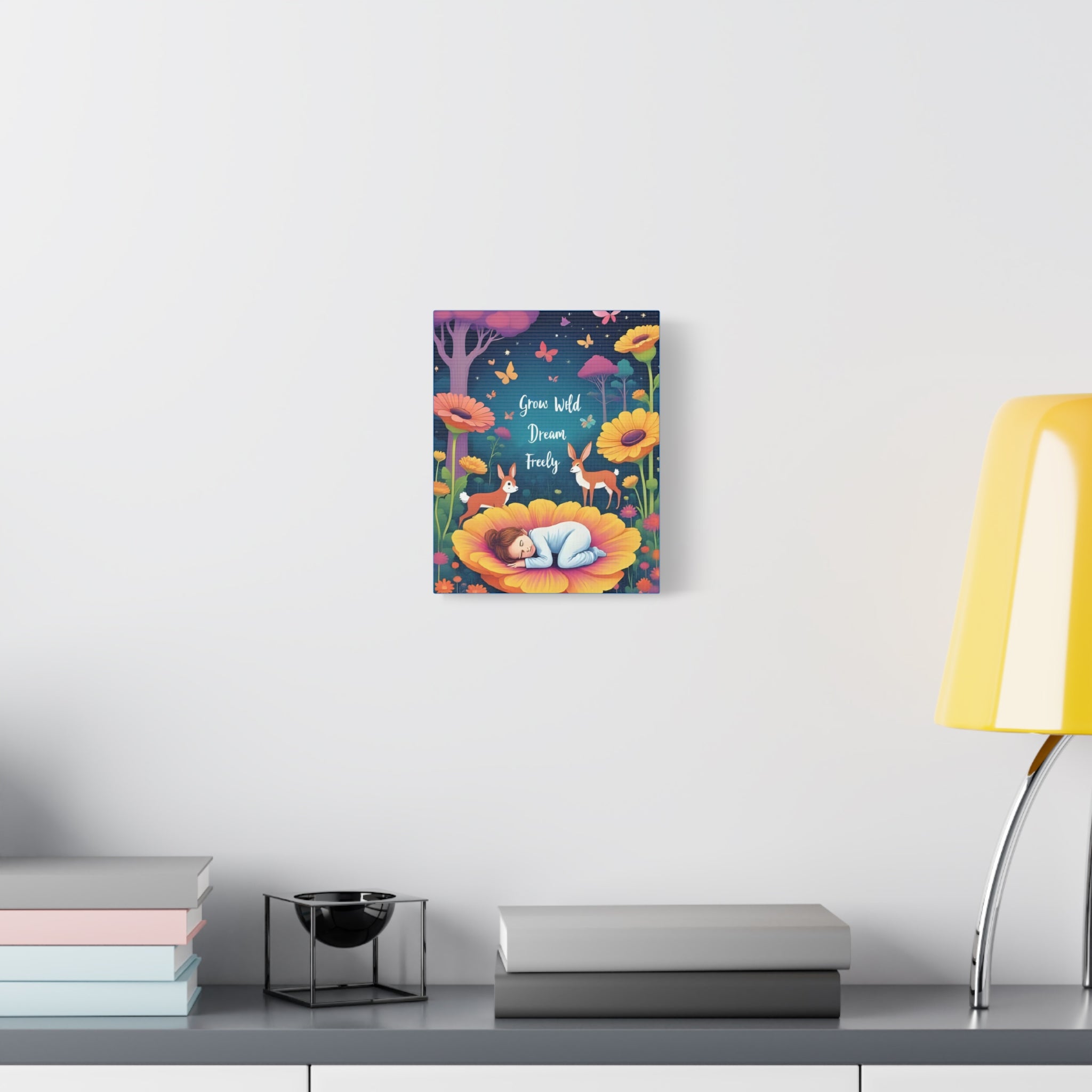 Whimsical Canvas Art Print, Nature Decor, Dreamy Nursery Wall Art, Motivational Quote, Animal Lovers Gift, Home Decor - Katoon kid 