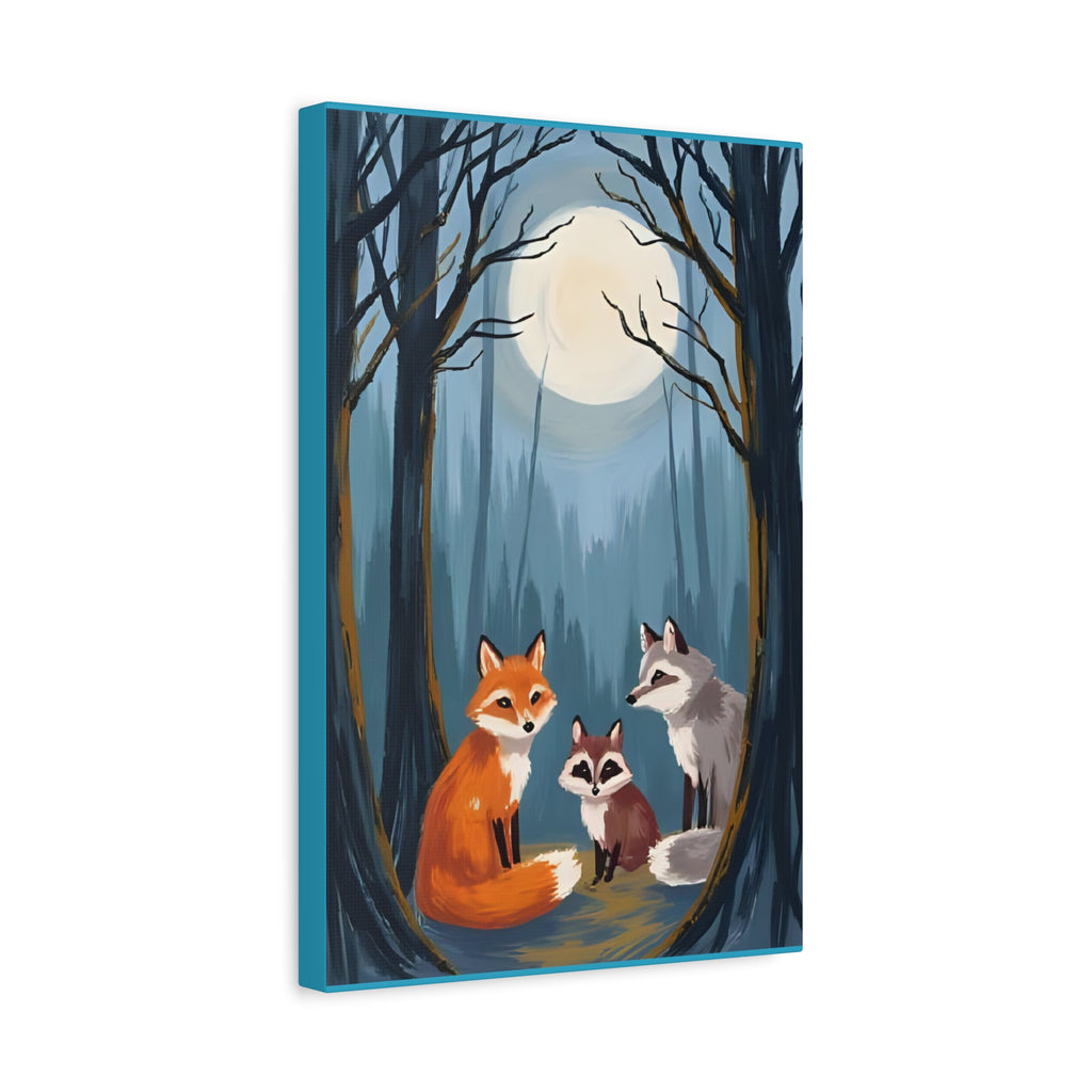 Artistic Canvas Art painting- Fox Woods Children Room Decor - Katoon kid 
