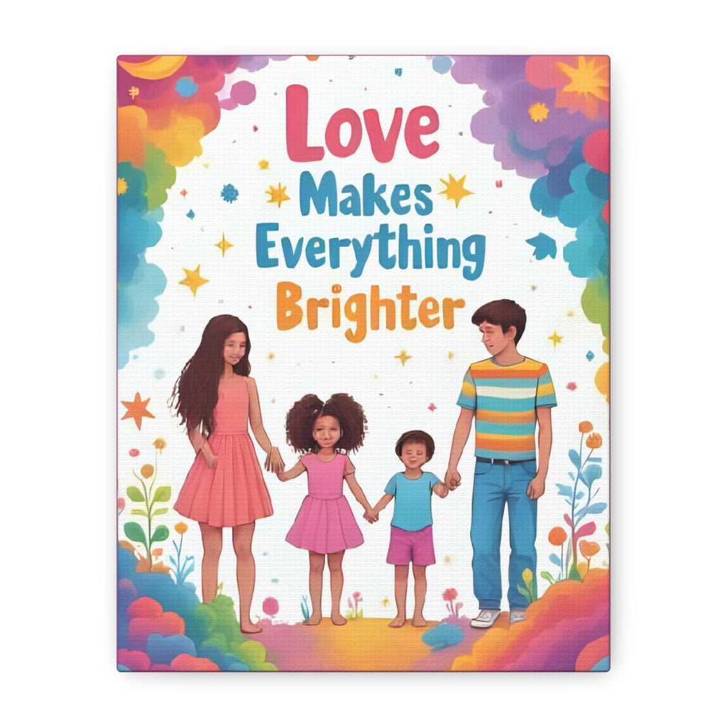 Canvas Wall Art - Happy Family Home Decor - Katoon kid 