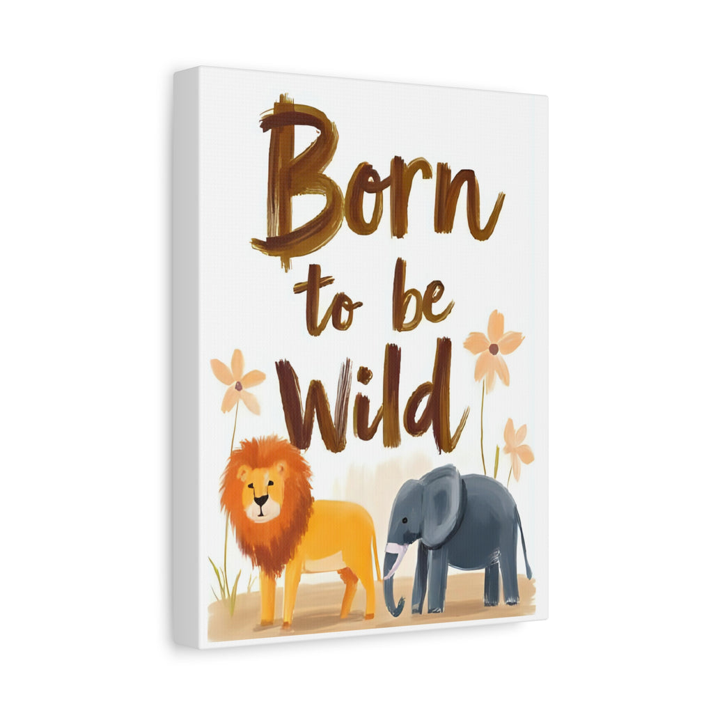Safari Canvas painting, Animal Kids room wall decor - Katoon kid 