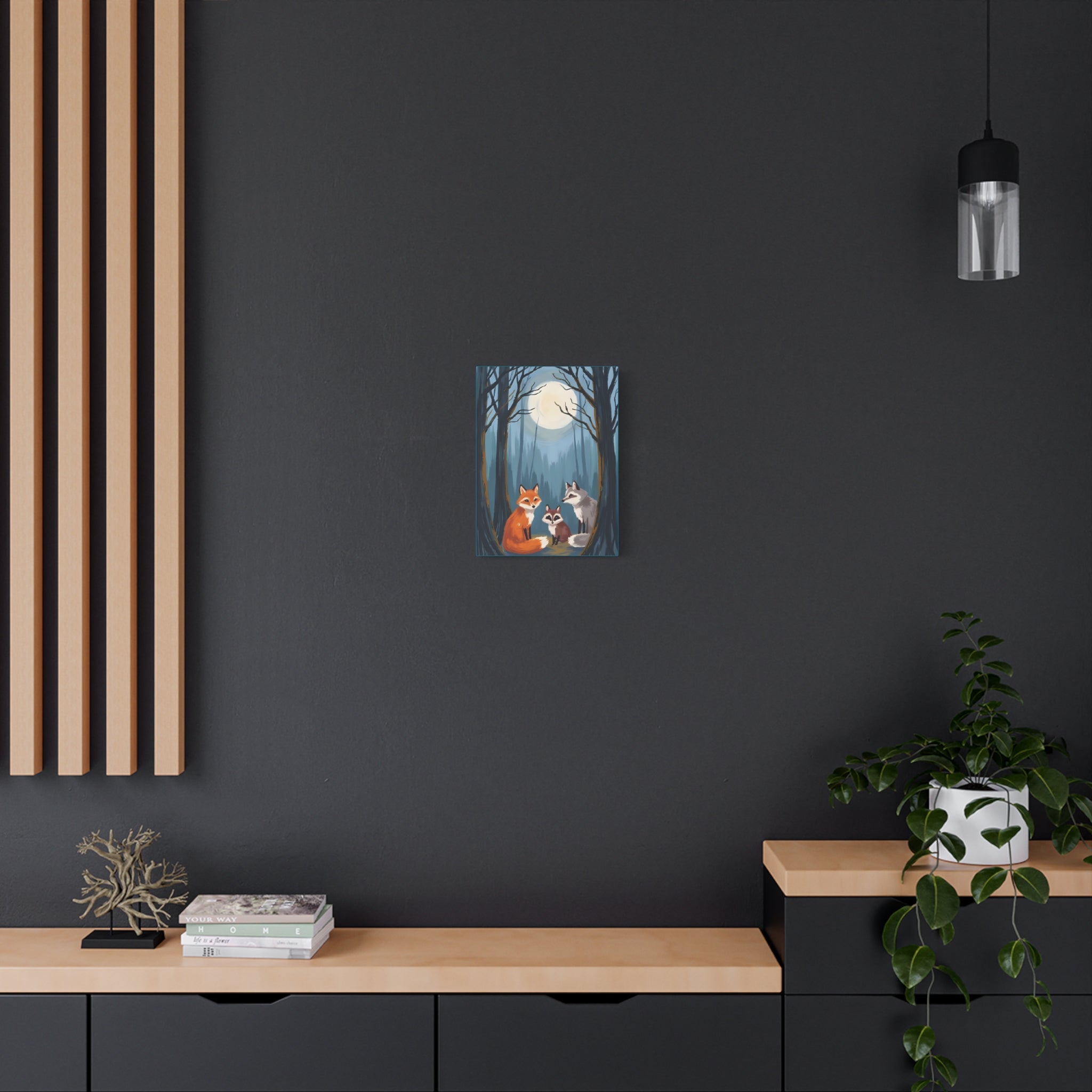 Artistic Canvas Art painting- Fox Woods Children Room Decor - Katoon kid 