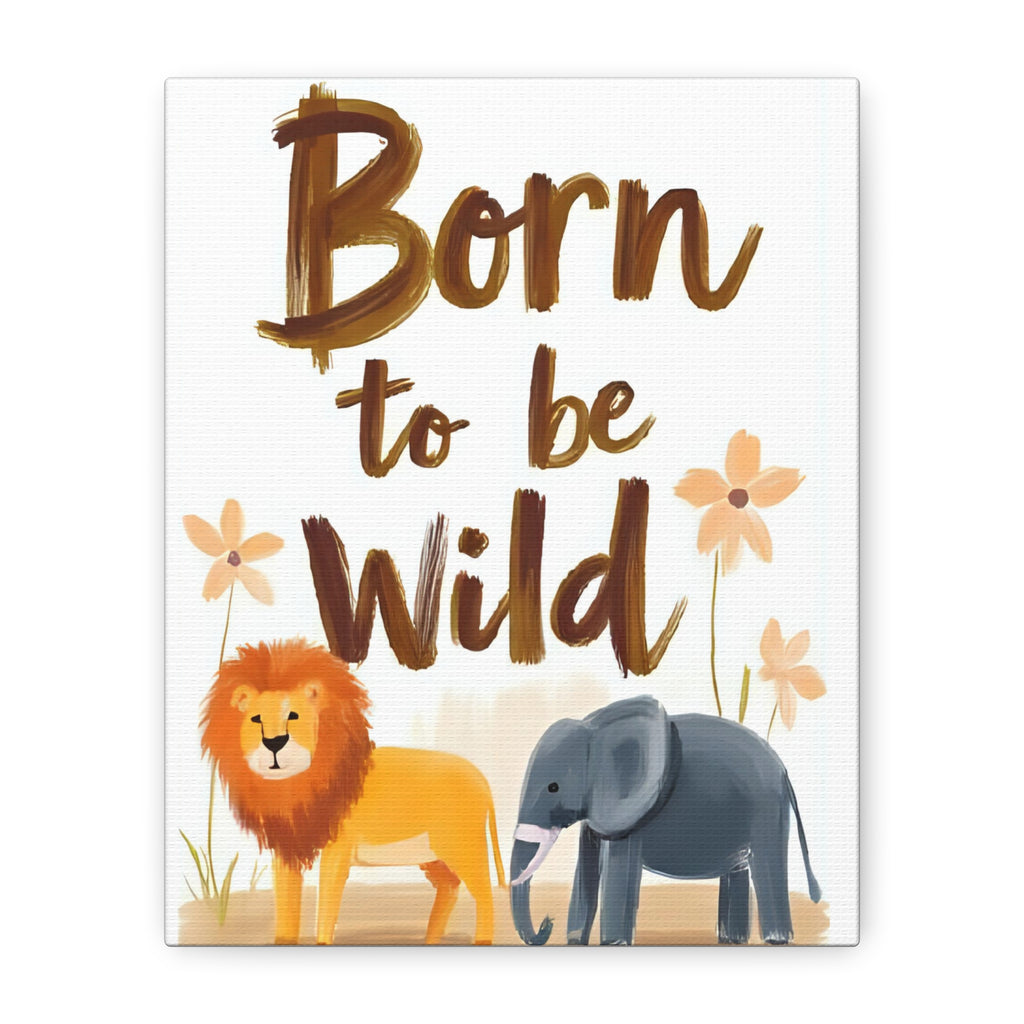 Safari Canvas painting, Animal Kids room wall decor - Katoon kid 