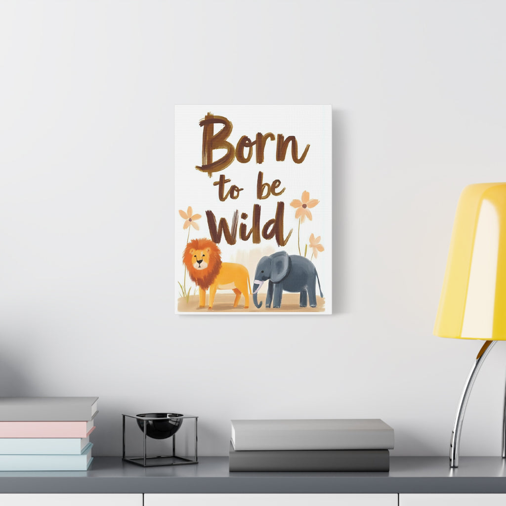 Safari Canvas painting, Animal Kids room wall decor - Katoon kid 