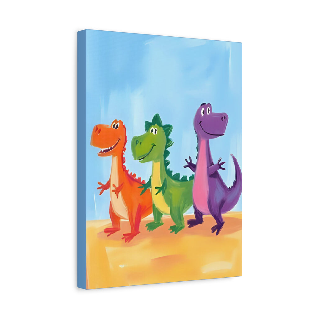 Kids Canvas Painting - Dinosaur Jurassic Park Kids Room Decor - Katoon kid 