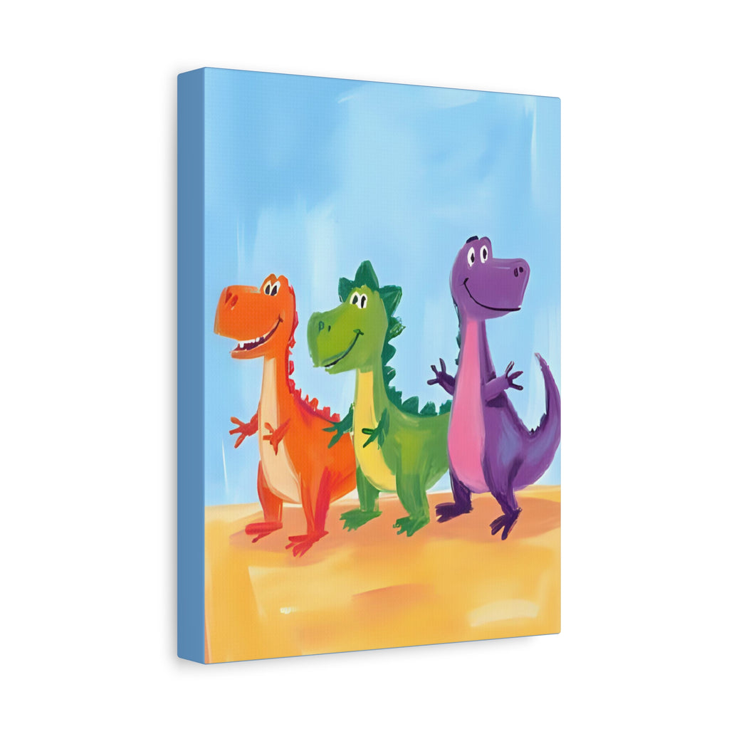 Kids Canvas Painting - Dinosaur Jurassic Park Kids Room Decor - Katoon kid 