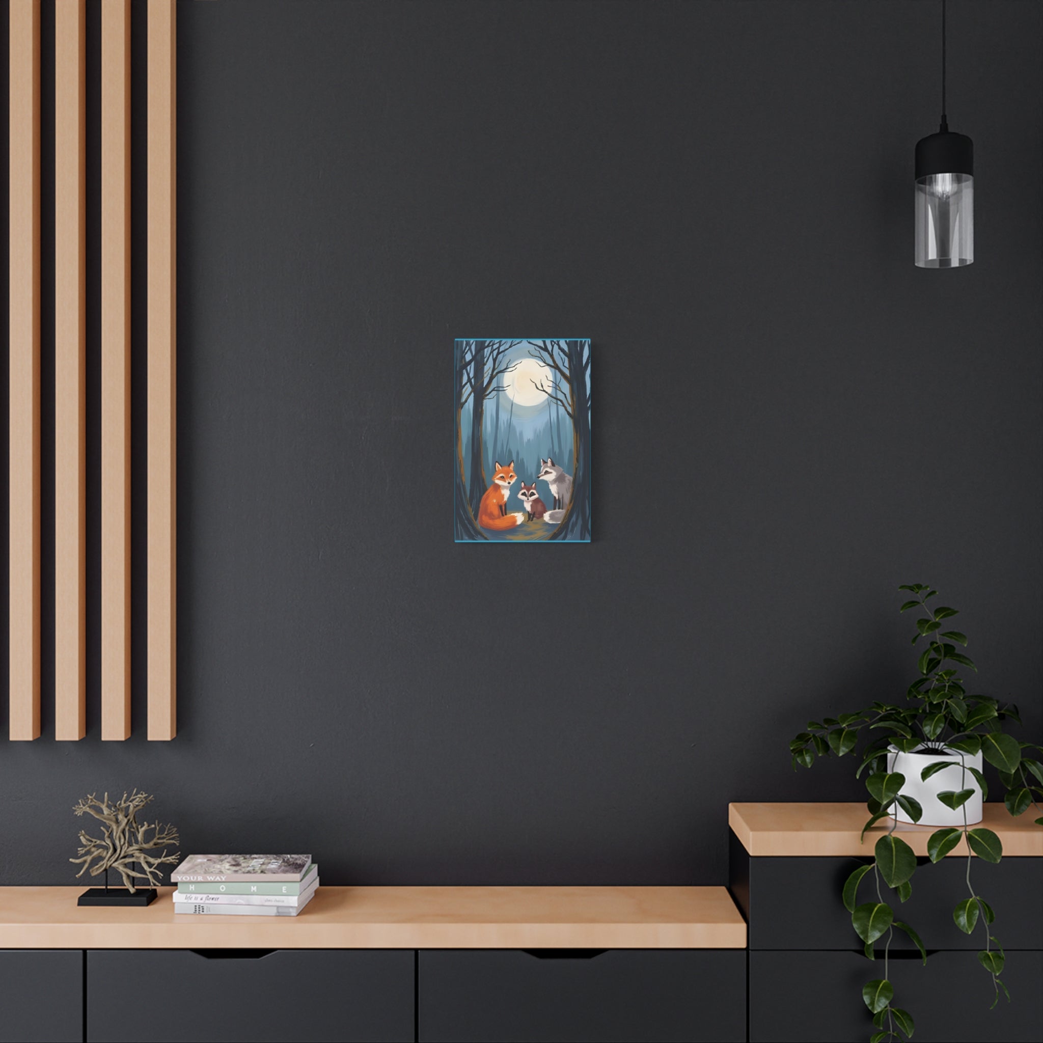 Artistic Canvas Art painting- Fox Woods Children Room Decor - Katoon kid 
