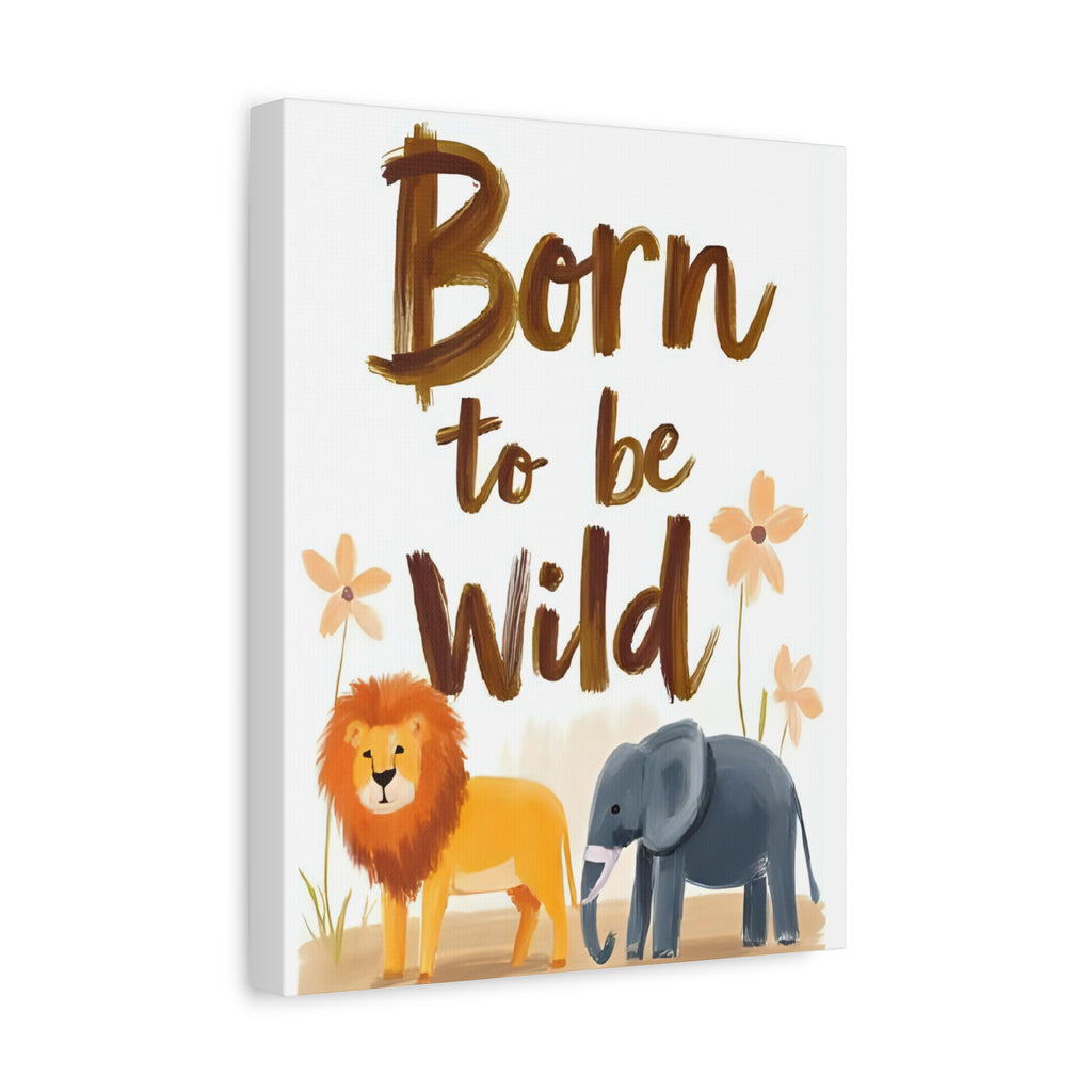 Safari Canvas painting, Animal Kids room wall decor - Katoon kid 