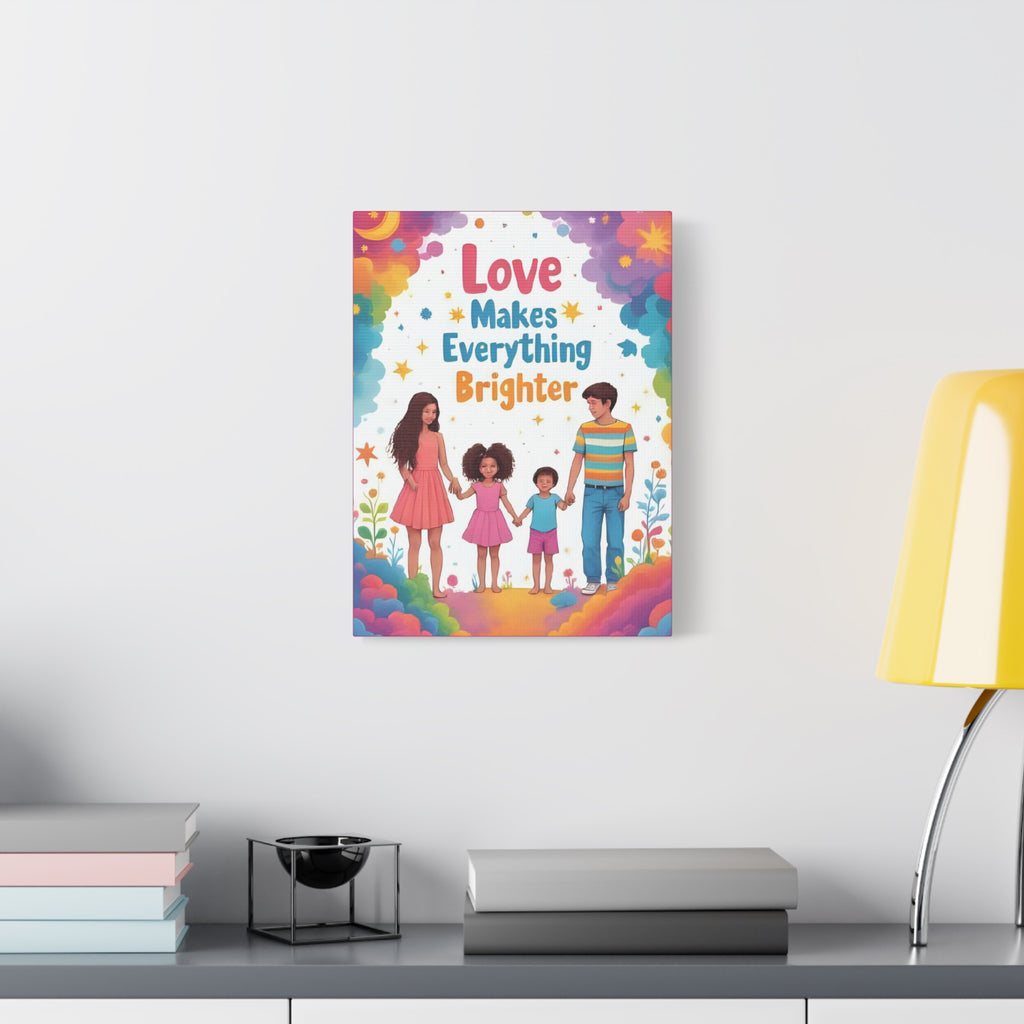 Canvas Wall Art - Happy Family Home Decor - Katoon kid 