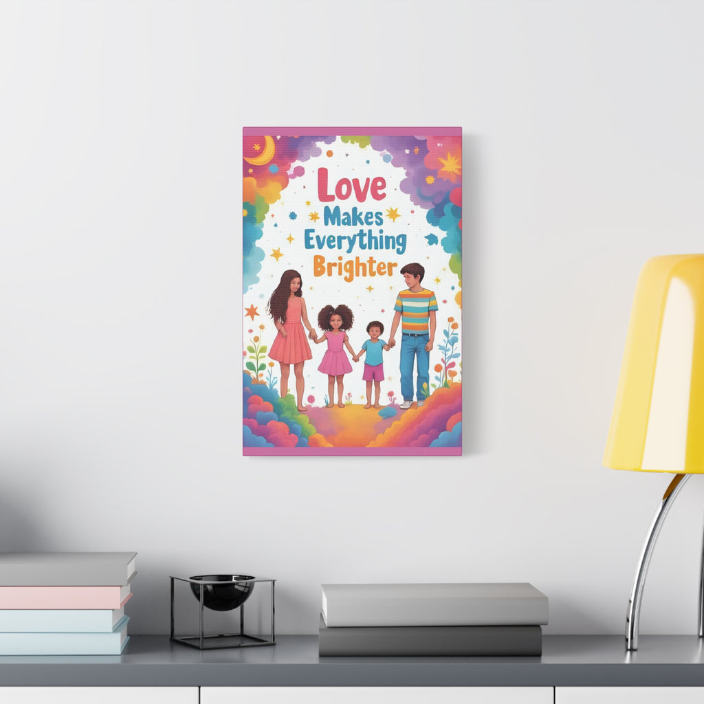 Canvas Wall Art - Happy Family Home Decor - Katoon kid 