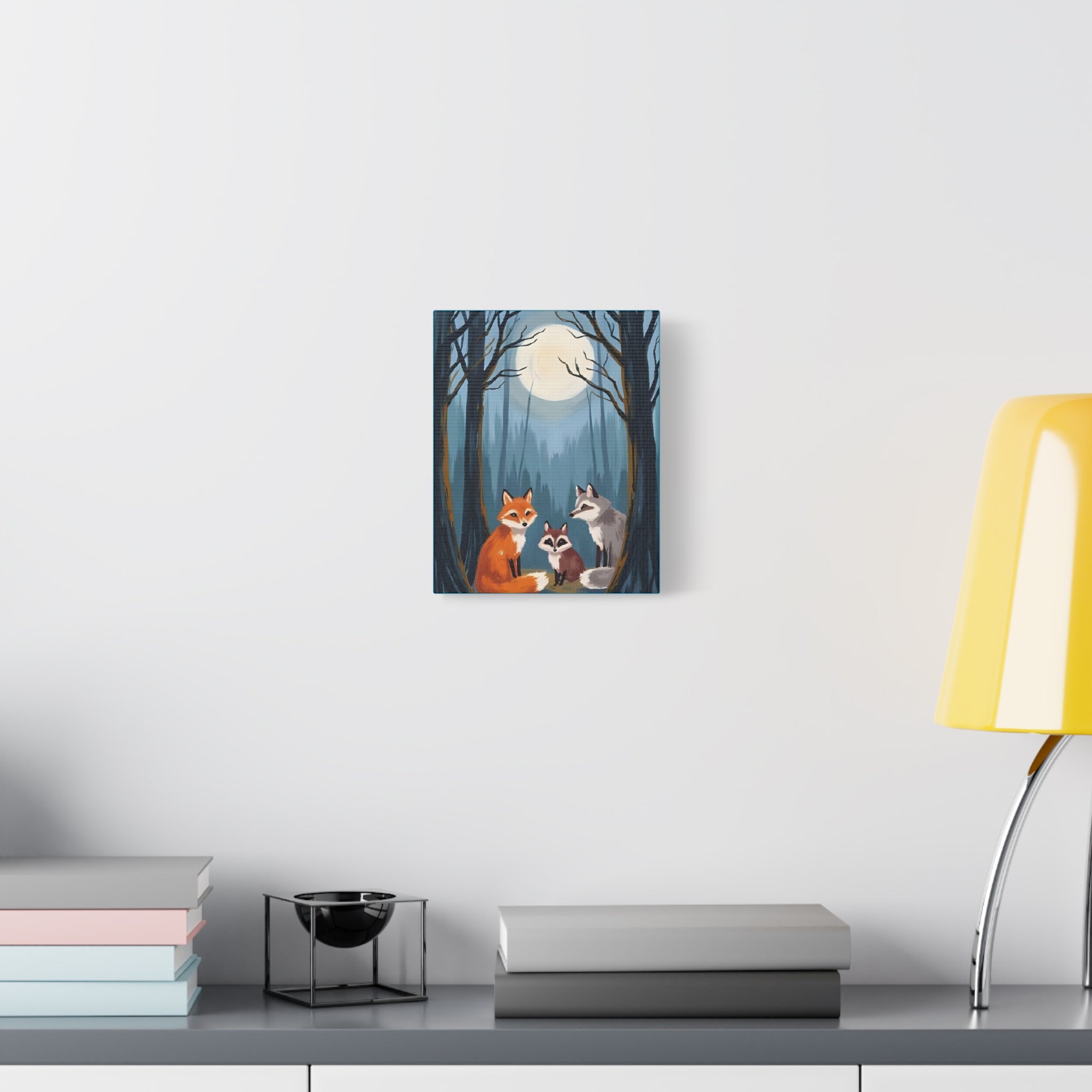 Artistic Canvas Art painting- Fox Woods Children Room Decor - Katoon kid 